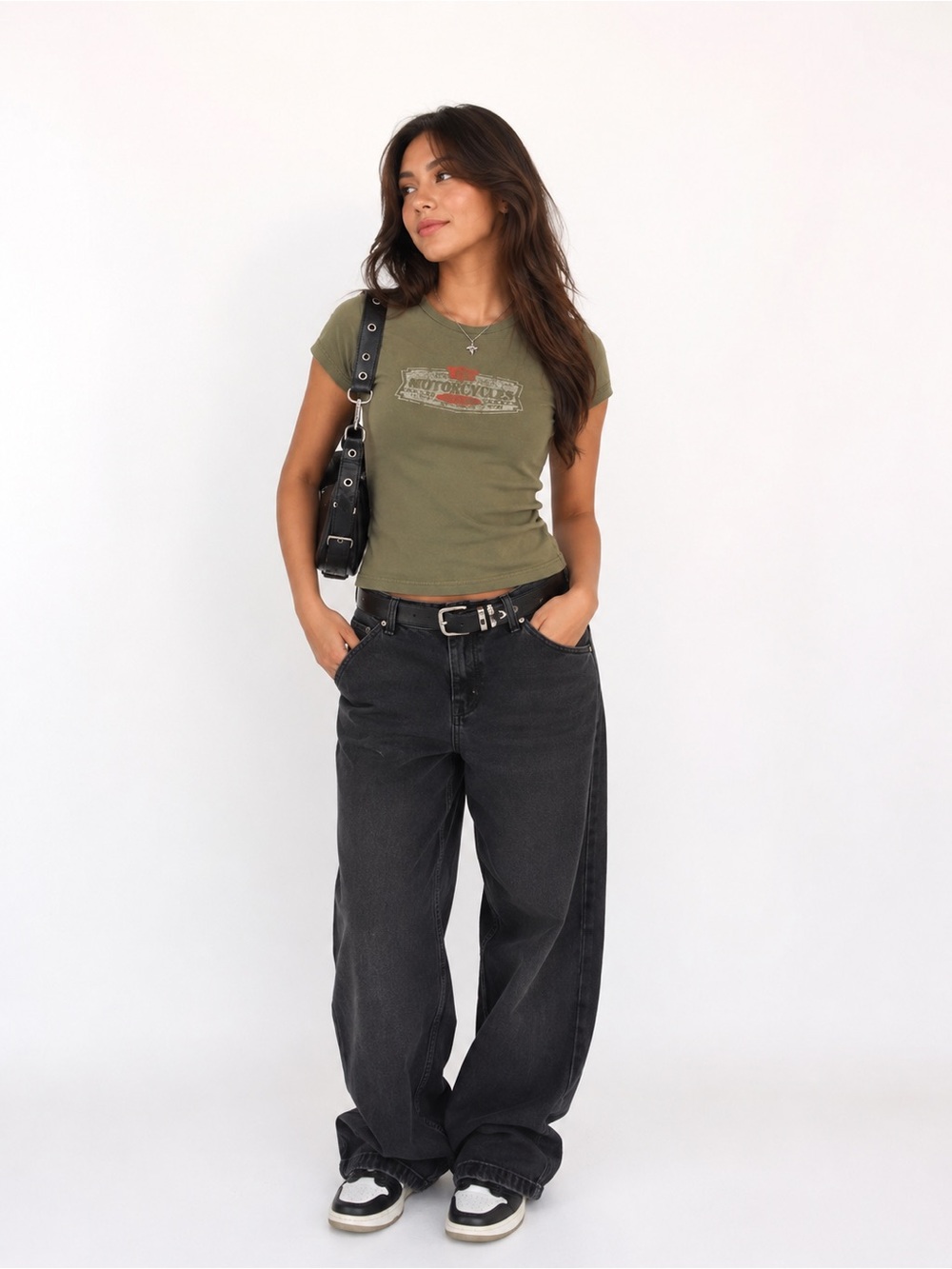 Garage Olive Green “ Motorcycle” Graphic Tee AND Black “Hot Mess” Graphic Tee